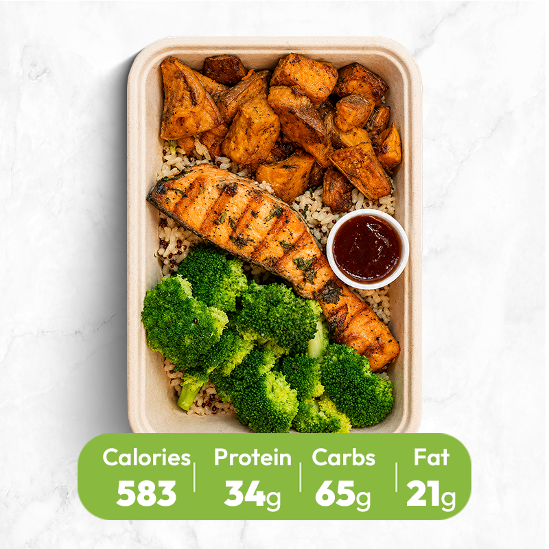 BBQ Grilled Salmon Power Bowl