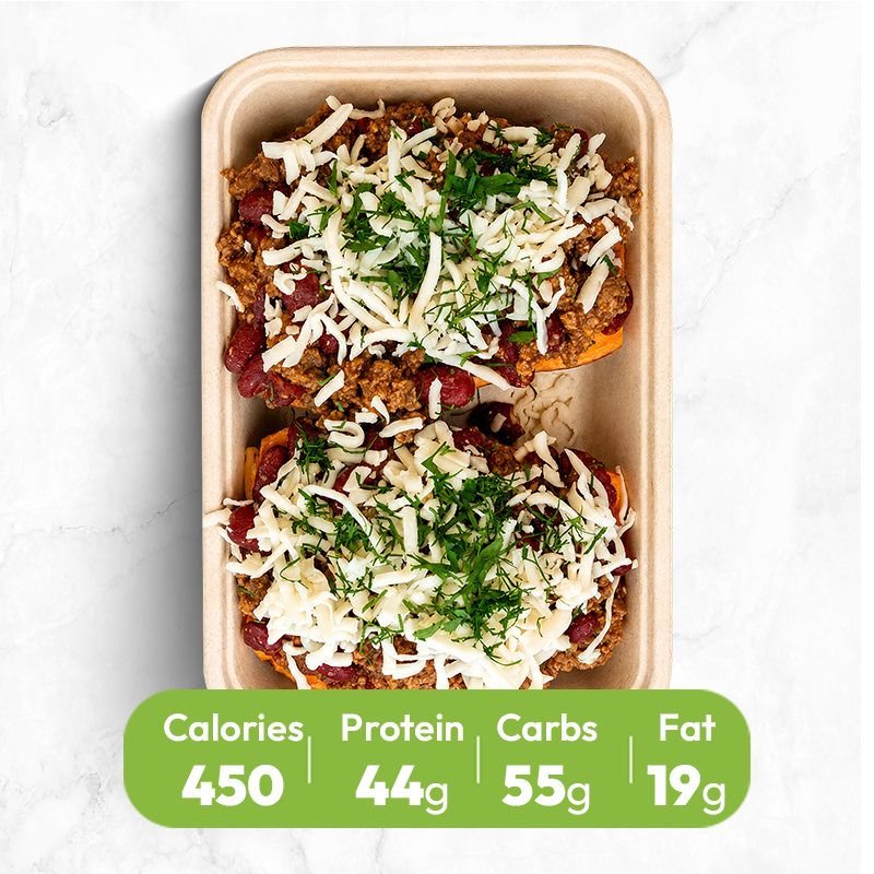 Loaded Sweet Potato with Beef